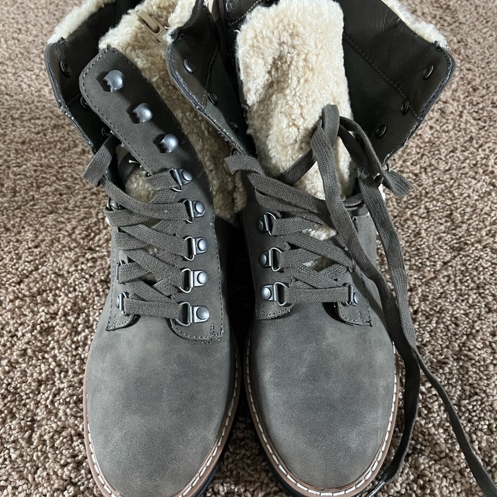 DV by Dolce Vita Gray Heeled Boots